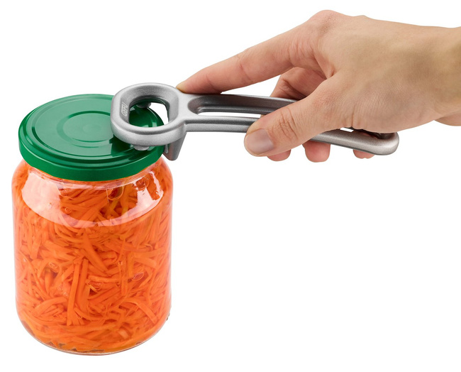 Vacio Otwieracz do słoików masywne aluminium 13.6x2.6x4.9 cm GEFU
