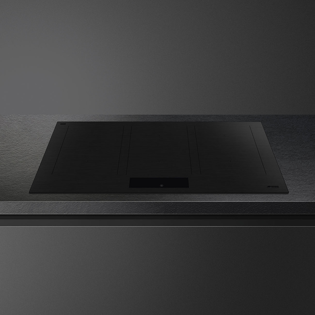 Smeg - Płyta indukcyjna, 90cm, Classica, czarny Universal Sim3964mb Czarny mat.