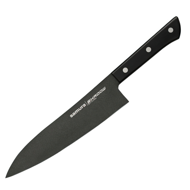 Samura Shadow Grand Santoku Nóż Kuchenny 197mm - Profesjonalne Japońskie Ostrze