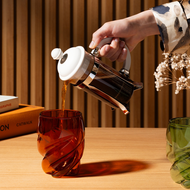 Zaparzacze tłokowe French Press Caffettiera 0.35L Off White