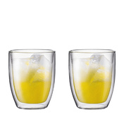 Szklanki do napojów z podwójną ścianką Bistro 480 ml 2 szt. transparent