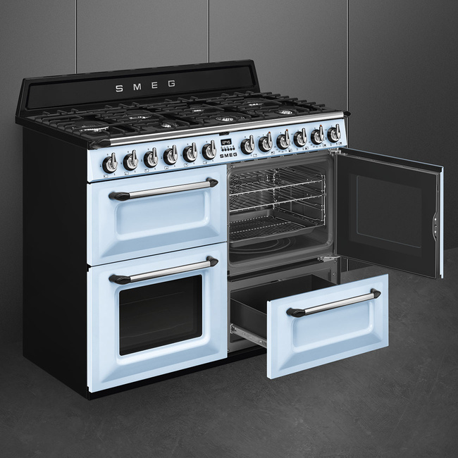Smeg - Kuchnia wolnost, 110cm, Victoria, p.Nieb Victoria Tr4110Az Jasny Niebieski.