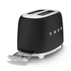 Smeg - Toster, dwie kromki, czarny mat Tsf01blmeu 50's style
