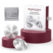 Srebrne osłonki na brodawki Momcozy 999 Silver, 55 mm, 2 szt.