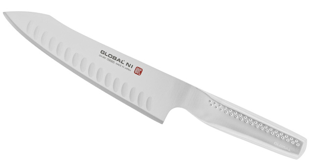 Global NI Orientalny Nóż Szefa Kuchni ze Żłobionym Ostrzem 20 cm GN-002