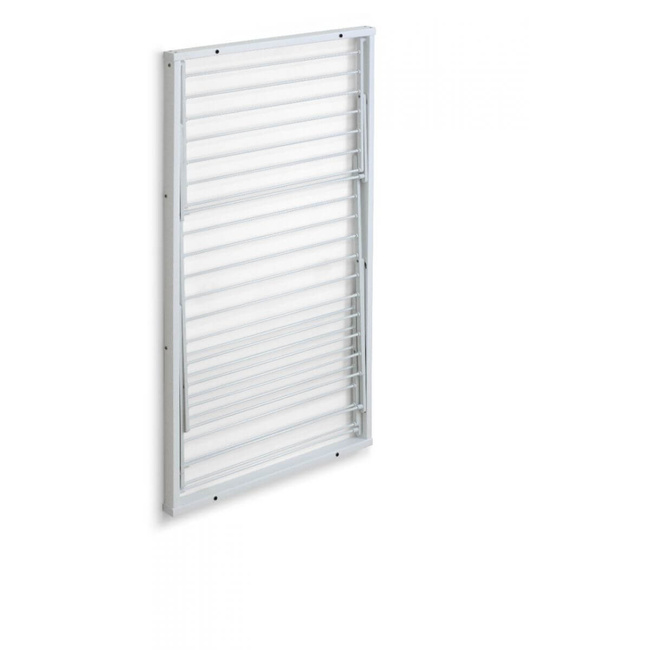 Arredamenti Karim Naścienna suszarka na pranie - 63 x 68 cm, Biały