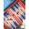Gra tryktrak Printworks Art of Backgammon, czerwono-niebieska, w formie książki