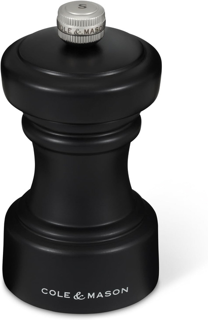 Młynek do soli Hoxton czarny mat 10,4 cm - Cole&Mason