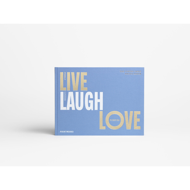 Album na zdjęcia Printworks Live, Laugh, Love, niebieski, poziomy, 60 stron