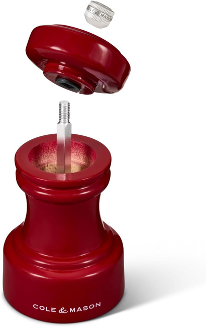 Młynek do pieprzu Hoxton czerwony połysk 10,4 cm - Cole&Mason