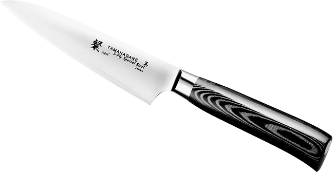 Tamahagane San Black Vg-5 - Uniwersalny Nóż Kuchenny 12 Cm