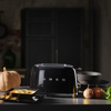 Smeg - Toster, dwie kromki, czarny Tsf01bleu 50's Style