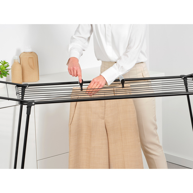 Suszarka stojąca Brabantia HangOn Too 22 m na dwa wsady, Matt Black