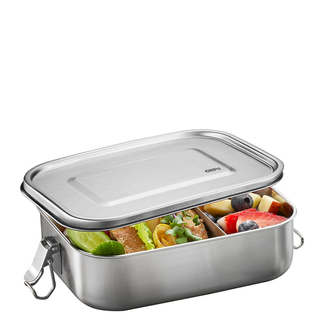 Lunch Box Duży + Zestaw 4 Sztućców - GEFU