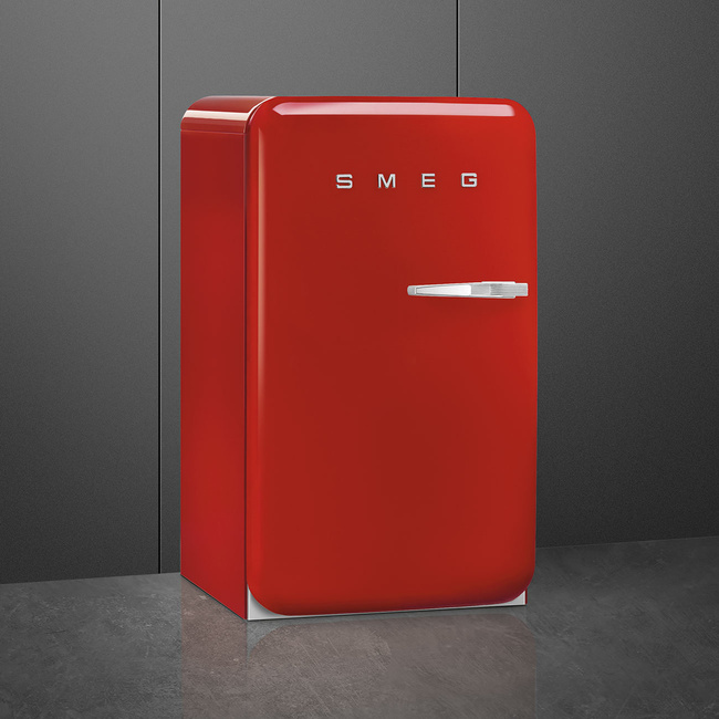 Smeg - Chłodziarko-Zamrażarka, Czerwony 50's Style Fab10Lrd6 Czerwony