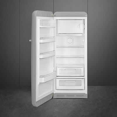Smeg - Chłodziarko-zamrażarka FAB28LSV6 50'S RETRO STYLE - srebrny