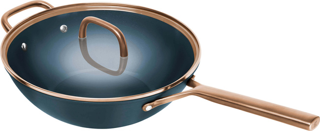 Milano Wok z pokrywką 30 cm Niebieski - Zwilling