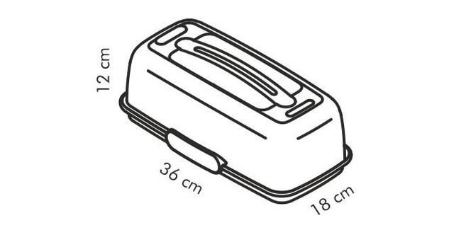 Taca z wkładem chłodzącym i pokrywką Delícia 36x18 cm - Tescoma