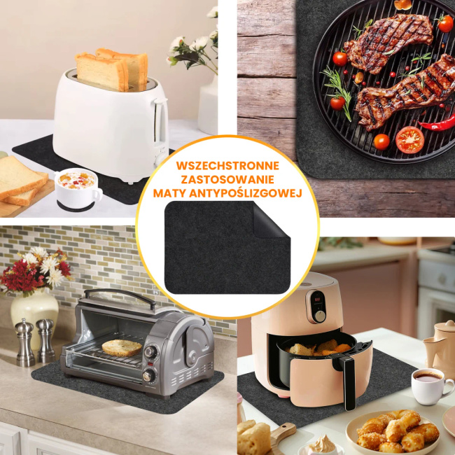 Extralink Home | Ochronna mata pod air fryer | 44x30 cm