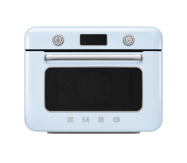 Smeg - Piekarnik Nablatowy Z Funkcją Pary 50's Style Cof01Pbeu Pastelowy Błękit