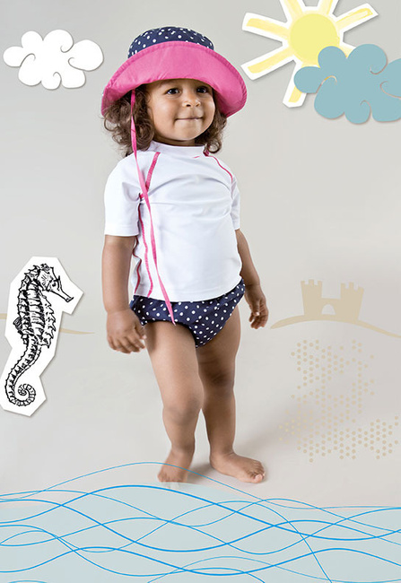 Majteczki do pływania z wkładką chłonną UV 50+ Polka Dots - Lassig