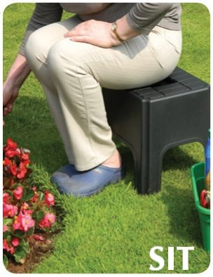 Taboret i step ogrodowy Garland 3w1