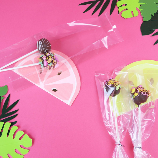Pme zestaw torebek Cake Pop ze srebrnymi wstążkami