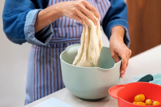 Miska do miksowania z pokrywą odporną na rozchlapywanie Chef it 3000 ml Chalk 102306031500