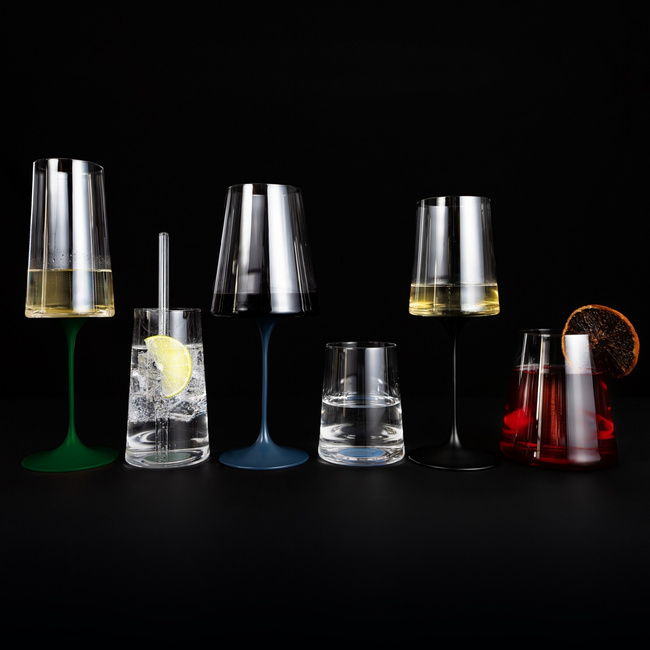 Nóżka do kieliszka Trebonn SplitGlass, niebieska, aluminiowa z magnesem