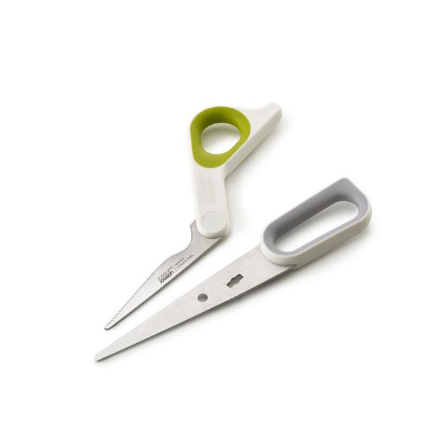 Nożyczki kuchenne Powergrip™, biało zielone - Joseph Joseph