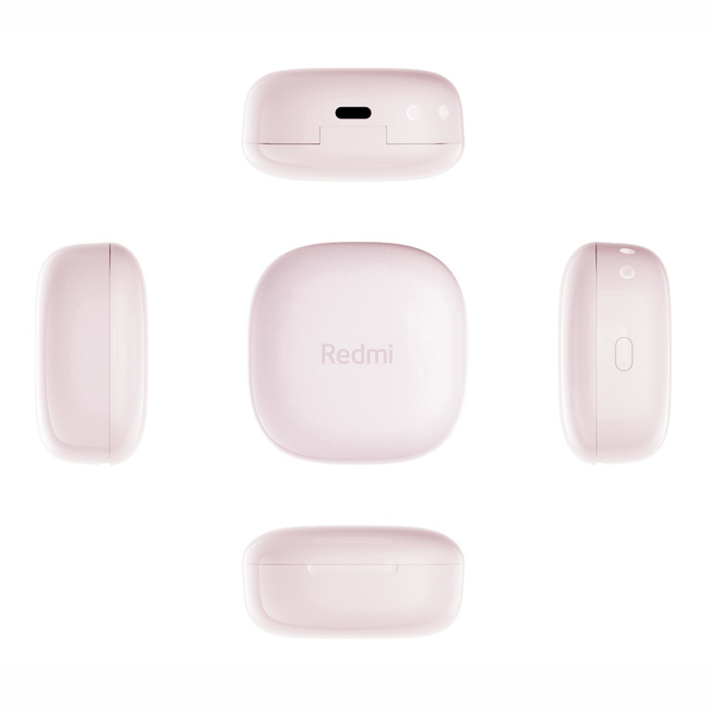 Słuchawki bezprzewodowe Xiaomi Redmi Buds 6 Play, różowe, Bluetooth 5.4