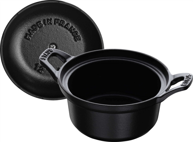 Staub La Coquette Garnuszek Żeliwny Okrągły 500 Ml, Czarny