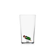 Szklanki longdrink z zielonym żółwiem 13 cm - Ichendorf Milano
