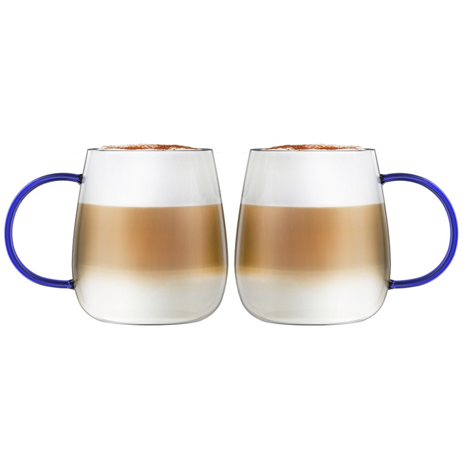 Komplet 2 szklanek z niebieskim uchem 400 ml Bolla 1135 - Vialli Design