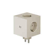 Rozszerzacz gniazd Square 2 z podwójnym Usb-C o mocy 30 W - beżowy - Avolt