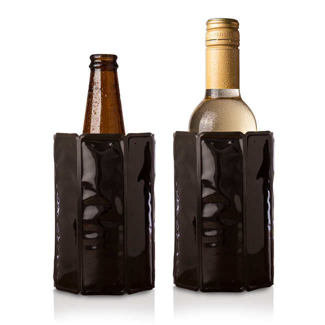 Rękaw chłodzący Vacu Vin Mini, czarny, do piwa 0,33 l