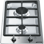Smeg - Płyta kuchenna CLASSICA PGF32G Stal nierdzewna (chromowane pokrętło)