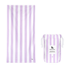 Ręcznik plażowy szybkoschnący Dock & Bay Lombok Lilac L 160x90cm 