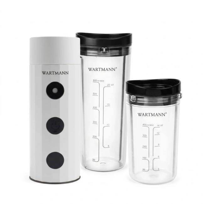 Pompka próżniowa Wartmann WM-1807 VC z dwiema butelkami próżniowymi 400 i 600 ml