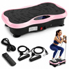 Platforma wibracyjna Extralink Moonwalk SpinMove 200 W z głośnikami Bluetooth, różowa