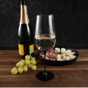 Kieliszki do wina musującego Trebonn SplitGlass Origini Trento, czarne, 560 ml, 2 szt.