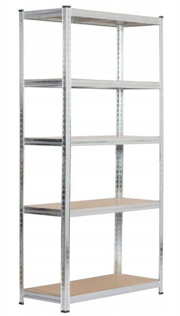 EXTRALINK Regał Magazynowy Metalowy Srebrny 180x90x40 cm Przechowywanie Stabilny