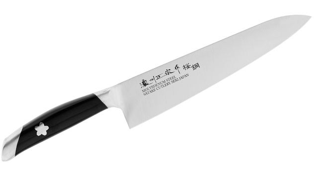Nóż Szefa Kuchni Satake Sakura - Stalowy, Ostrze 21 Cm, Japońska Jakość