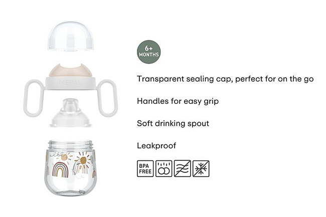 Kubek Dziecięcy Niekapek Mio Fairy Garden 200ml - Mepal