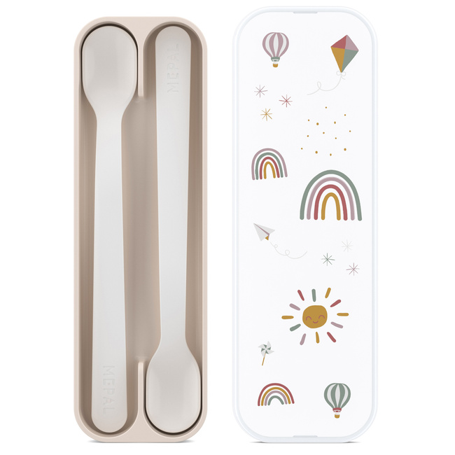 2 Łyżki do karmienia Mio Sunshine & Rainbow - tworzywo sztuczne - Mepal - Mepal
