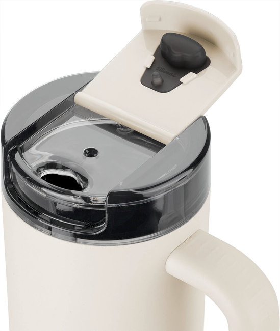 Thermo Plus Kubek termiczny ze słomką - 900 ml, kremowy - Zwilling