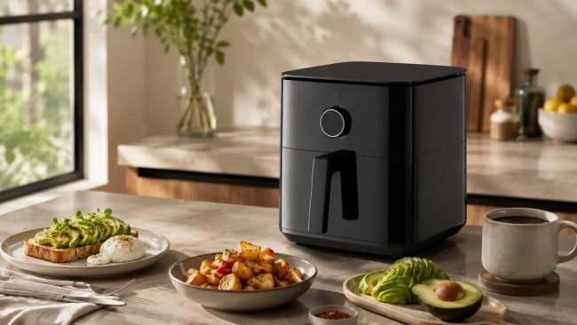 Frytkownica beztłuszczowa Xiaomi Air Fryer 6.5L, czarna, 7 programów