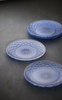 Talerze Sorrento 21 cm 4 sztuki Niebieskie 32008 - Lyngby Glas