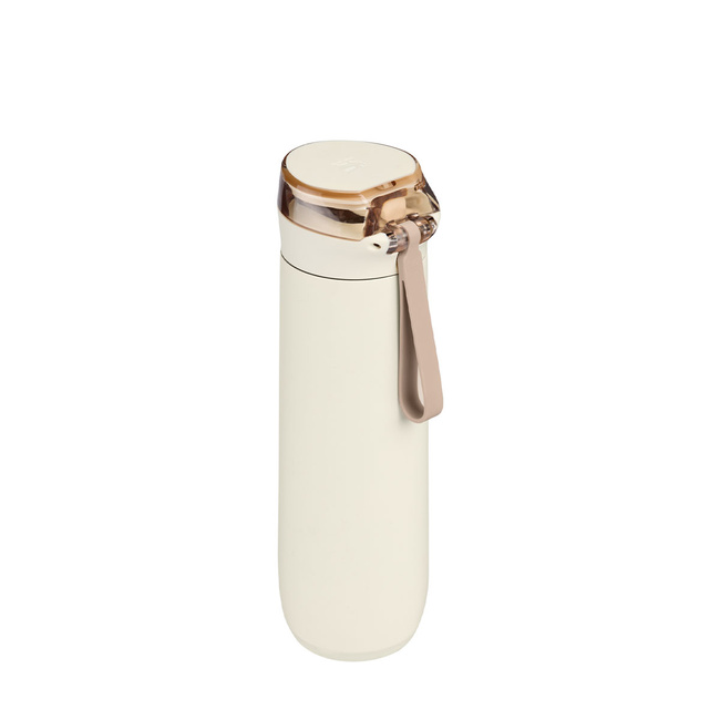 Butelka termiczna Stanley FlowState Spring Bottle 0,59 l ze słomką, kremowa Cream