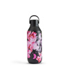 Butelka Termiczna Chilly's | 500Ml | Czarna Z Kwiatami Series 2 - Chilly's Bottles